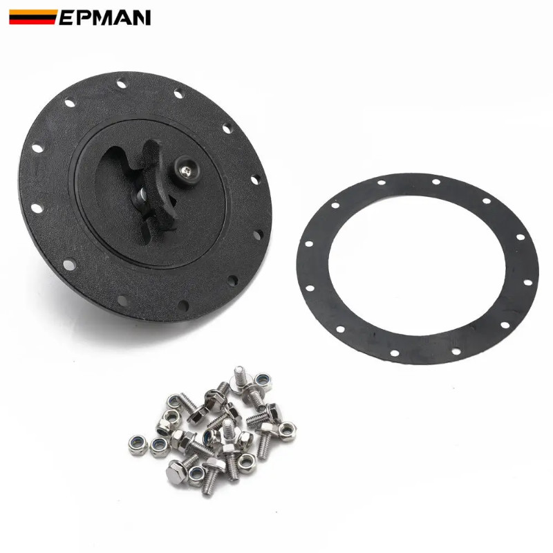 EPMAN Universal Expansion & Overflow Tanks Covers Water Tank Filler Plate + Twist Cap Fuel Tank Cap