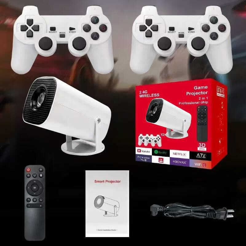 P30MAX เกมคอนโซลโปรเจคเตอร์ Android HD 1080P ในครัวเรือน Mini กลางแจ้ง P30 เกมโปรเจคเตอร์