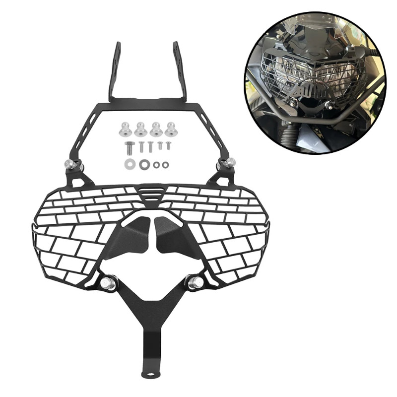 For Kawasaki KLR650 KLR 650 Adventure 2021 2022 2023 2024 Front Headlight Guard Cover Protector Hea