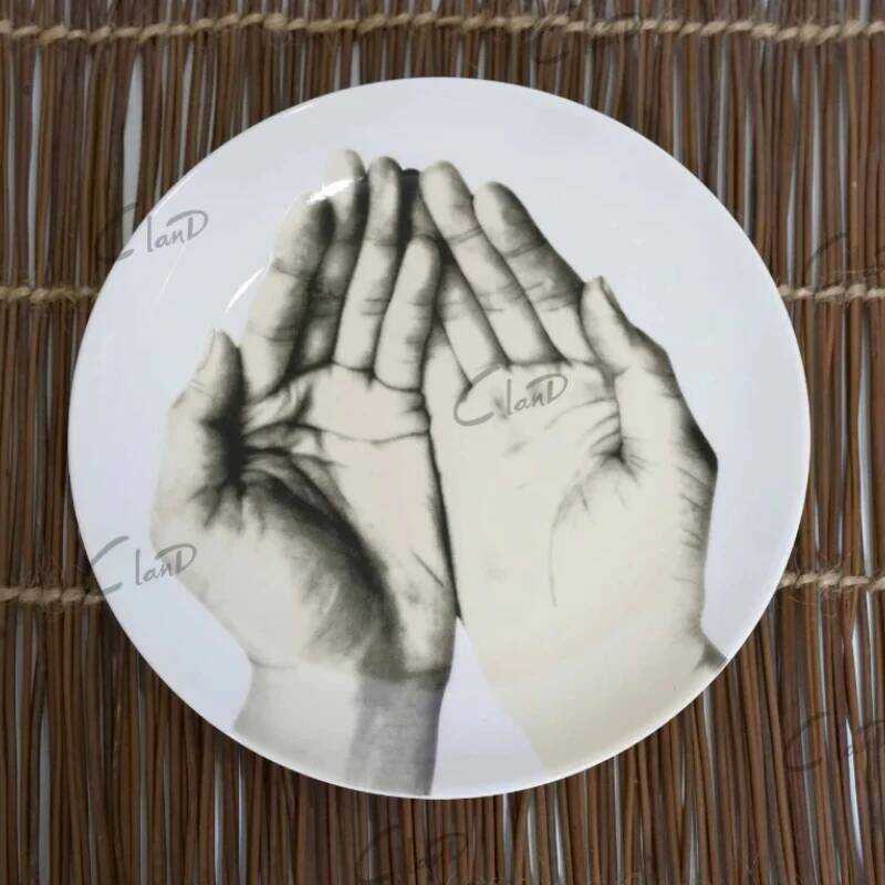 C Ceramic Western Tableware Set - Dinner Plates, Steak & Sushi Plates, Fruit Dishes, Salad Bowls, A