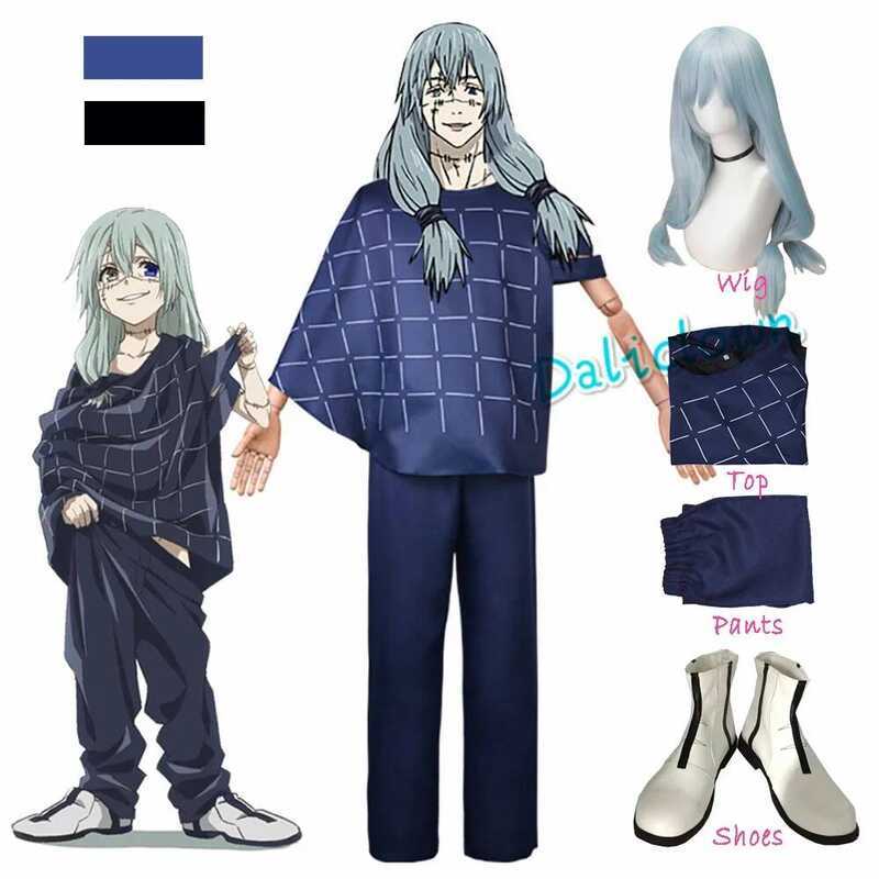 JJK Mahito คอสเพลย์ ชุดAnime สำหรับทั้งชายและหญิง เหมาะสำหรับงานปาร์ตี้ฮาโลวีนและคาร์นิวัล