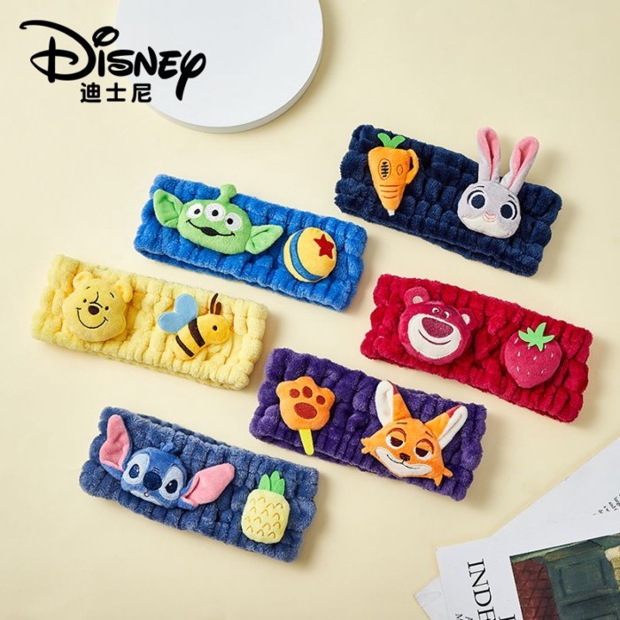 Disney Crazy Animal City Hair Band Judy Nick Fox Hair Band เด็กน่ารัก Wash Face Plush Hair Band