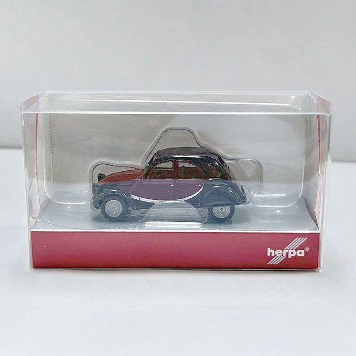 Herpa 1/87 Citroen 2CV โต๊ะทราย Master Car Model สีน้ําตาลดํา