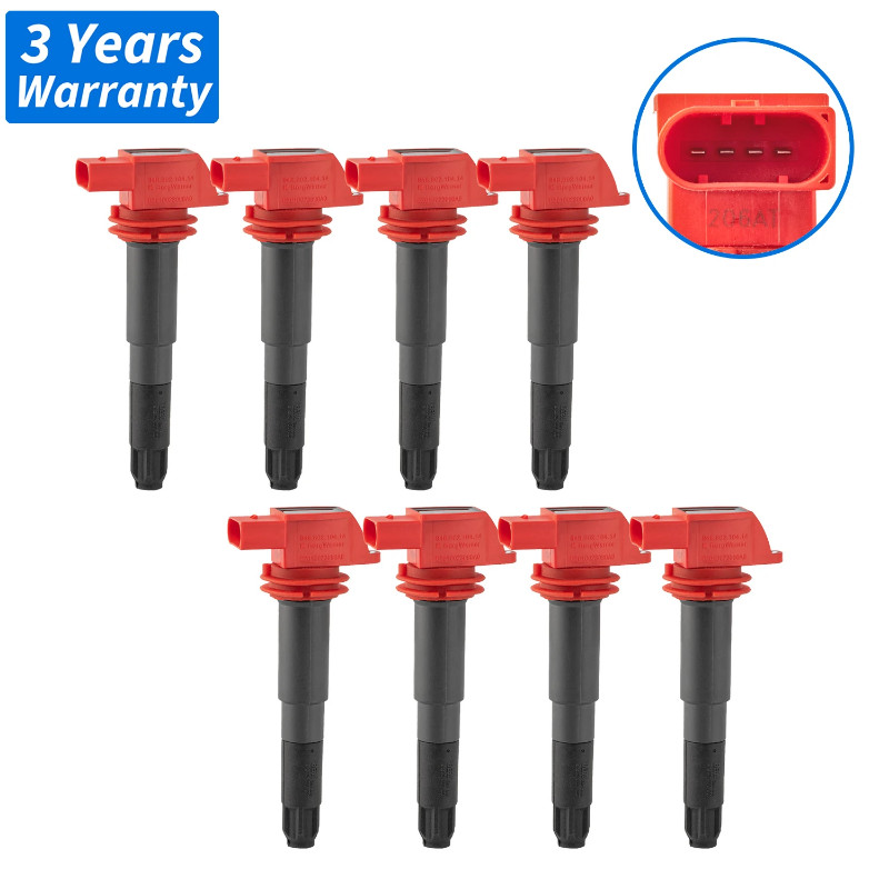 8 PCS Ignition Coils 94860210414,94860210404 For PORSCHE Cayenne (92A) 2010-,Cayenne (9PA) 2007-10,