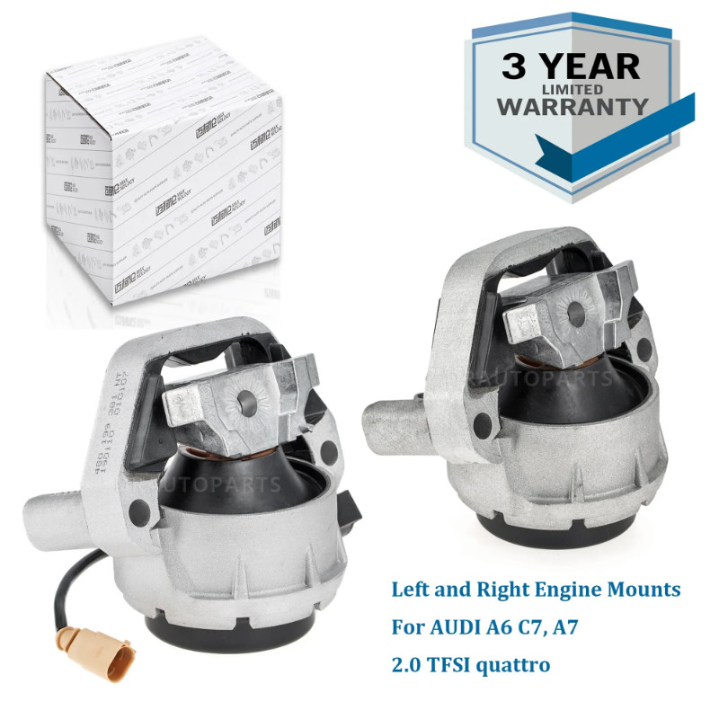 Left and Right Engine Mount 4G0199381,4G0199381NT,4G0199381M,4G0199381MJ For AUDI A6 C7 2.0 TFSI 20