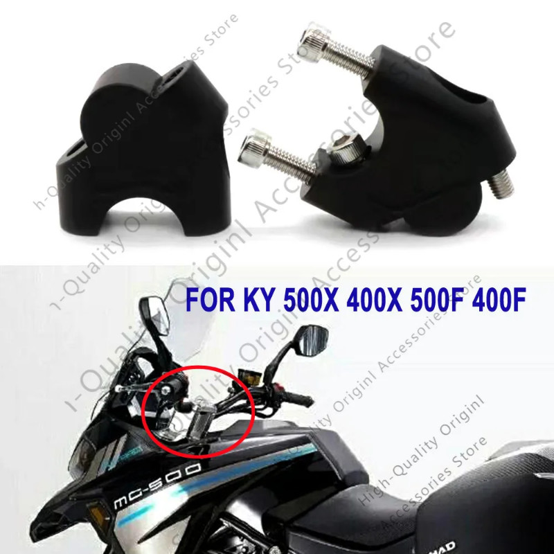 For Colove KY 500X 400X 500F 400F Motorcycle Handlebar Riser Bar Mount Handle Clamp Handlebar Back