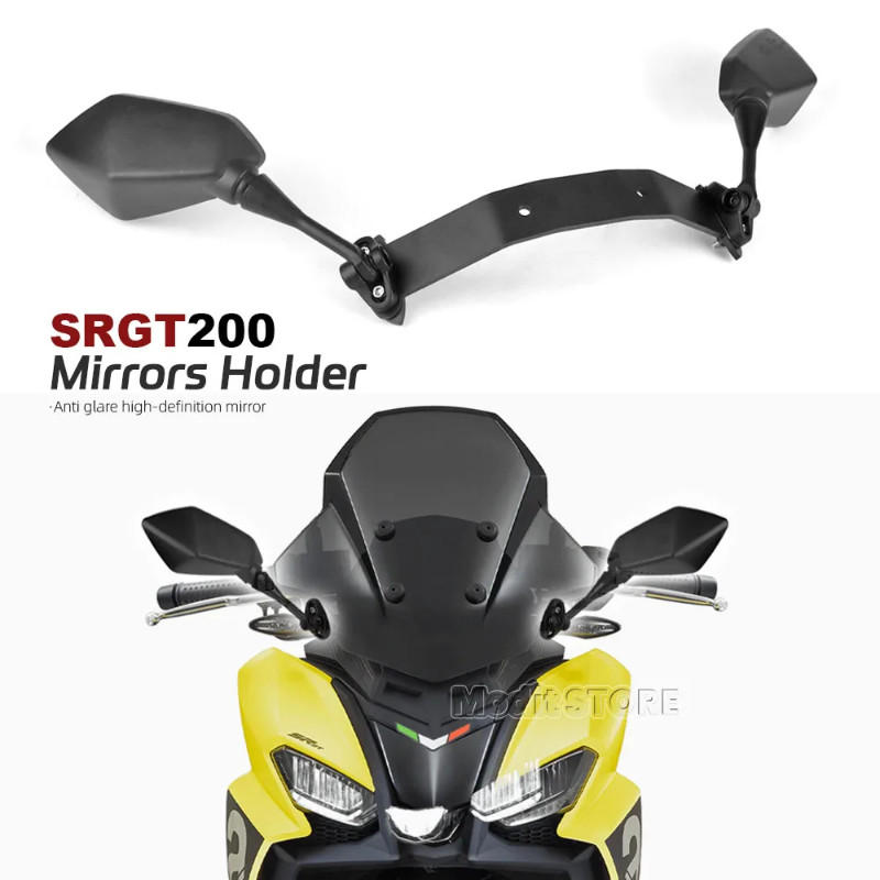 Rearview Mirrors For Aprilia SR GT200 SRGT 200 srgt 200 Motorcycle Side Mirrors Bracket Kit Windshi