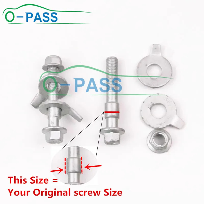 Camber Bolt Adjustment Repair Tools Automotive Four Wheel Alignment Tire Eccentric Screw Car 10mm 1