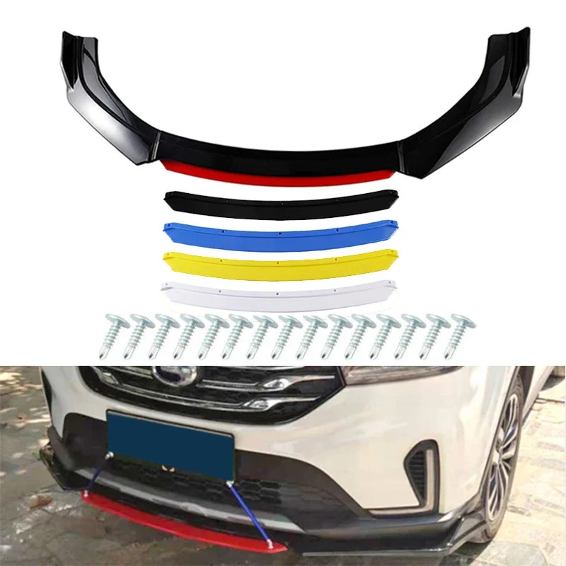 Universal Car Front Bumper Lip Splitter Universal Spoiler Diffuser Lip Kit For Bmw e46 e90 e60 e36
