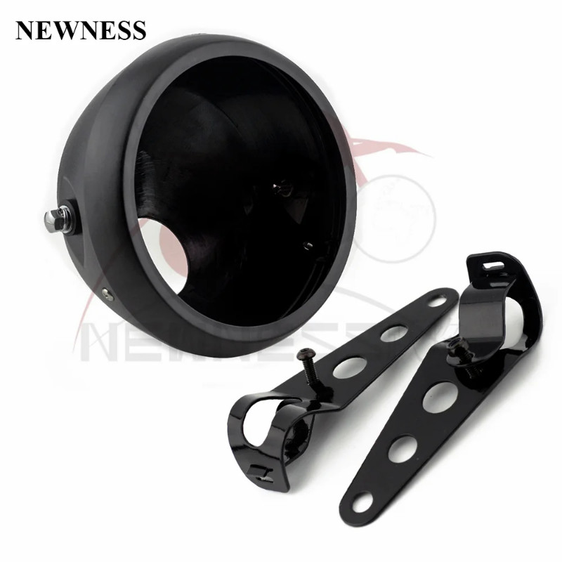 Motorcycle LED Headlight Housing 7 Inch Retro Modified 7inch LED Headlights Shell Bucket Housing Sh