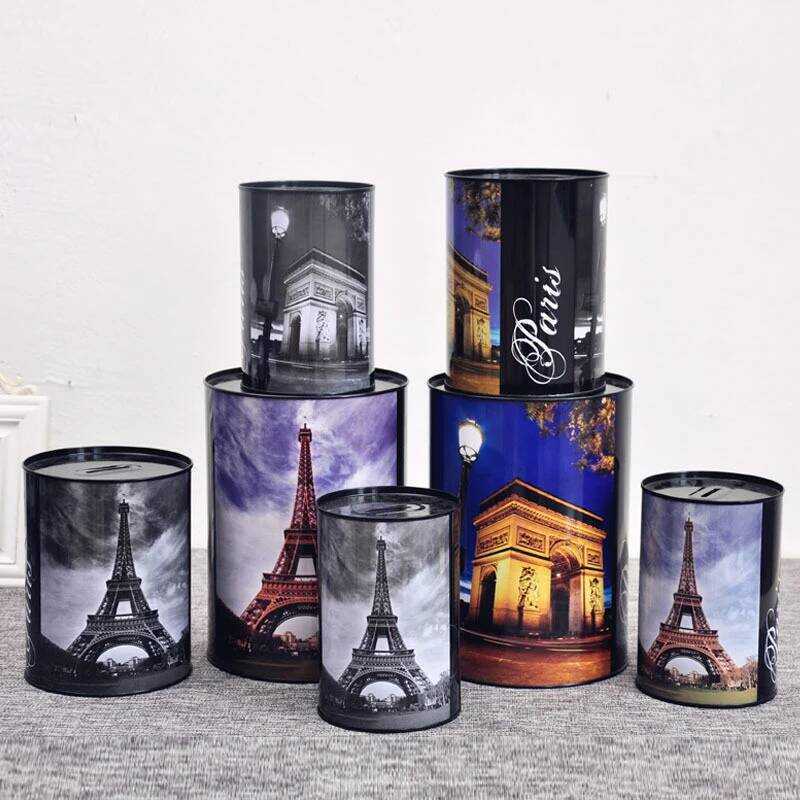 C Big Original Piggy Bank Adult Metal Jar Money Saving Box Coin Bank Storage Organizer Box Children