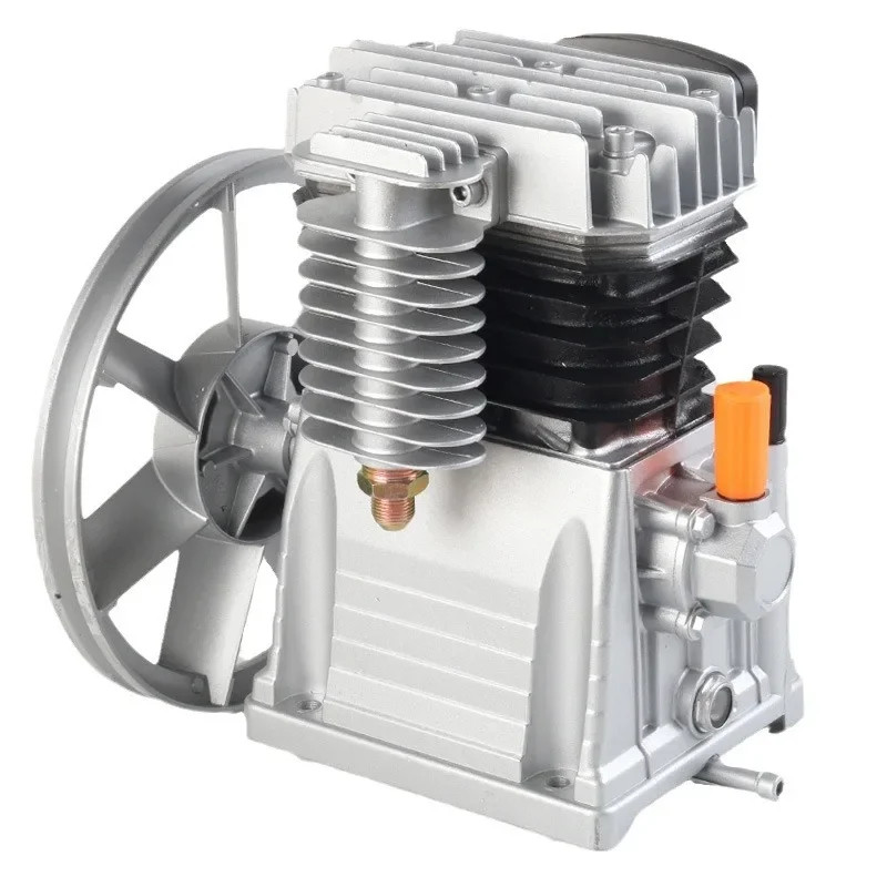 Double Cylinder All Aluminum Air Compressor Piston Air Pump Pump Head Cylinder Head Head Assembly M