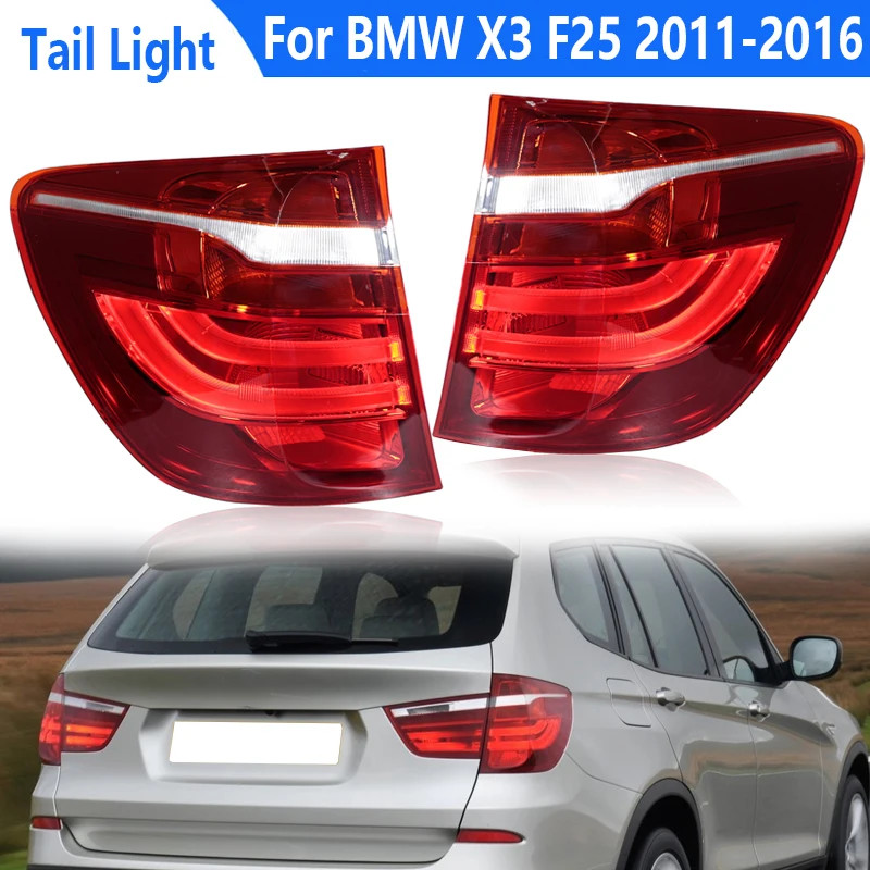 Outer Tail Lights for BMW X3 F25 2011-2016 Car Rear Light Driving Lamp Turn Signal Fog Lamp Brake L