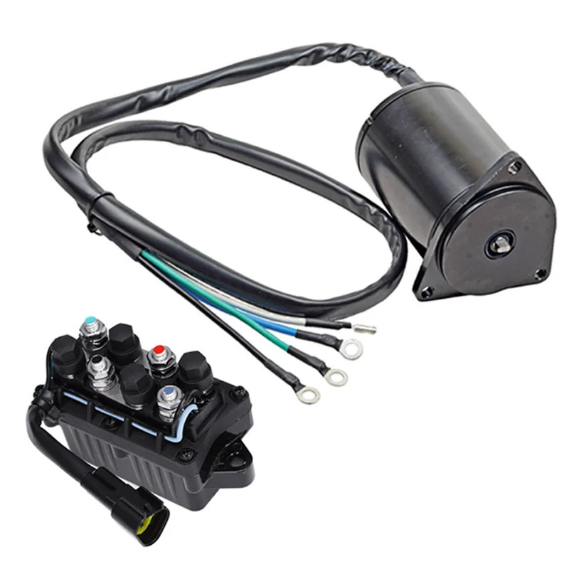 61A-43880 61A-81950 Tilt Trim Motor & Relay for Yamaha Outboard 225-250 HP 61A-43880-01-00, 61A-438