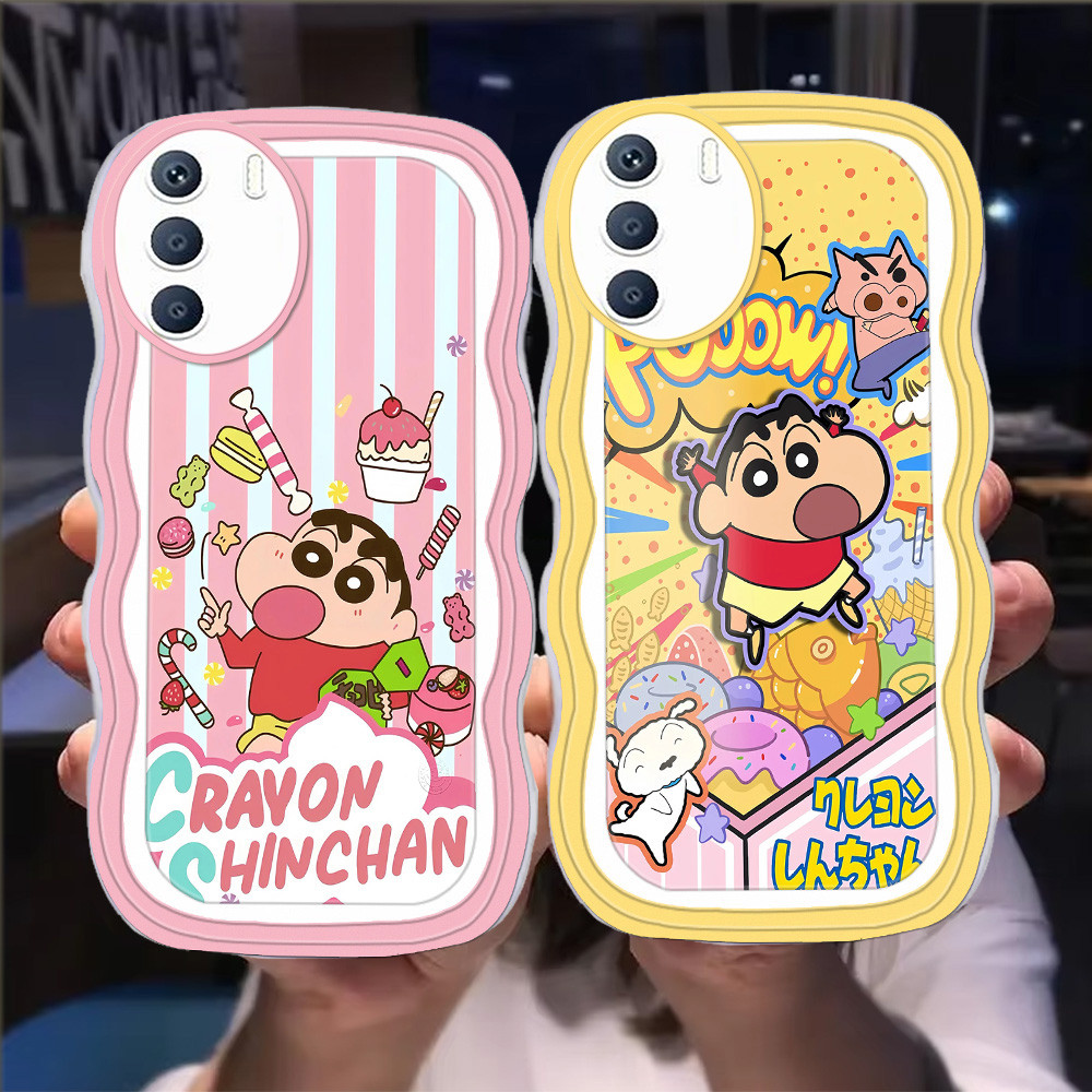 S-8 Crayon Shinchan Casing สําหรับ ITEL S23 S25 Ultra City 100 RS4 TPU โปร่งใส