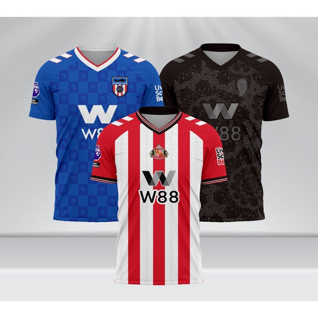 [ชื่อที่กําหนดเองฟรี] Sunderland Home Away 3rd Jersey 2025 2026