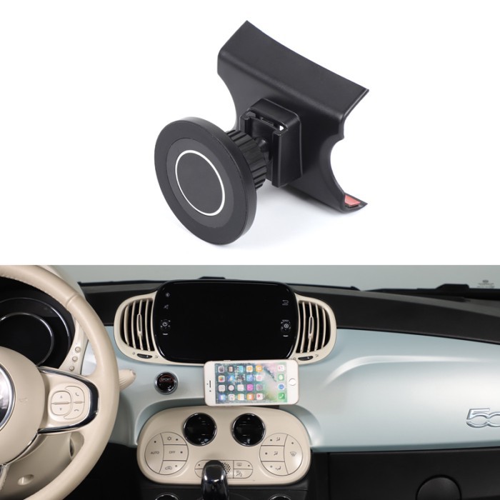 For Fiat 500 2016-2024 Car Cup Holder Mobile Phone Holder Multi functional GPS Navigation Holder Ca