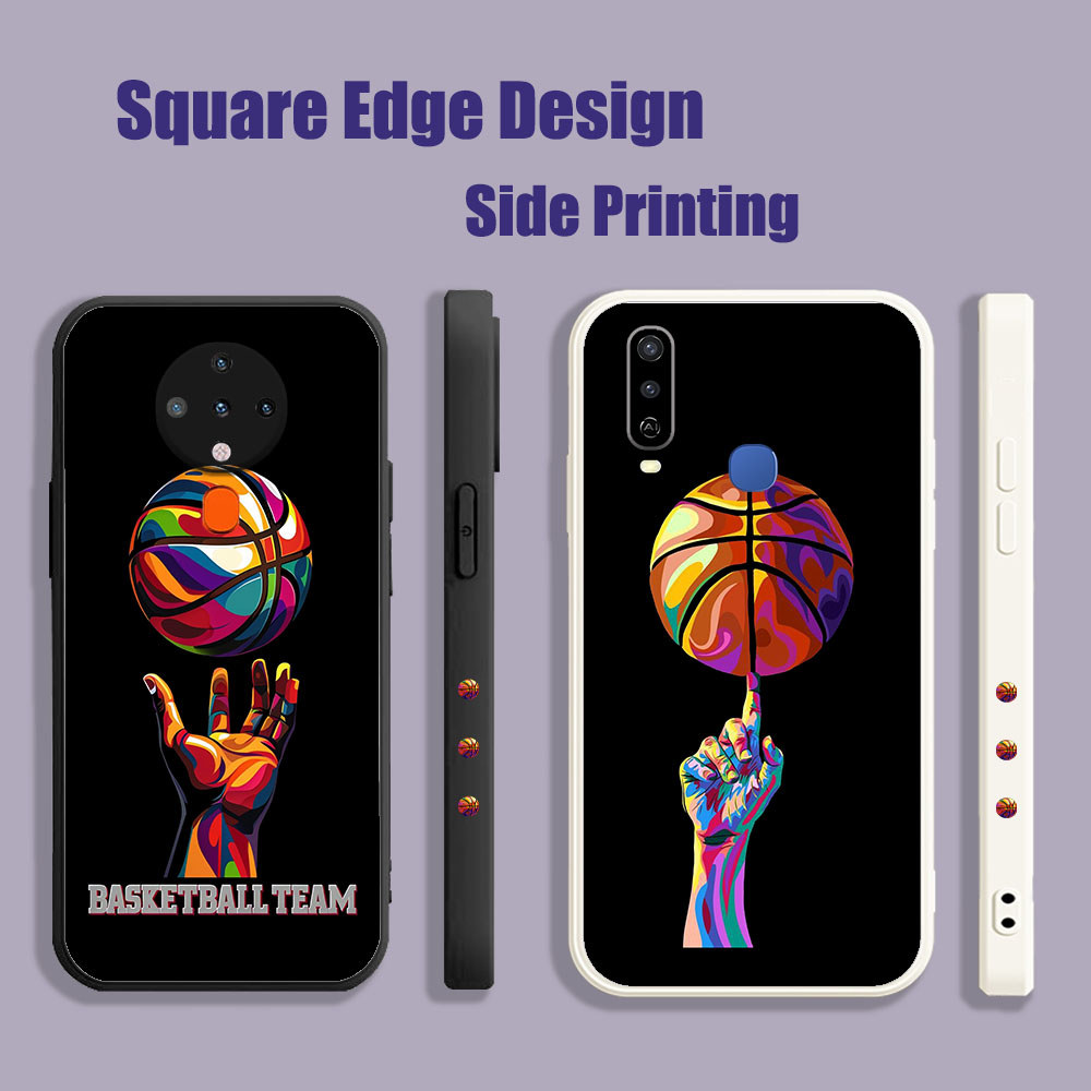 ปลอกสําหรับ OPPO A35 Reno 5K A16E A16K A94 Reno7 Reno7z Reno6 A55 A74 บาสเกตบอล Pop Art โปสเตอร์ WMS