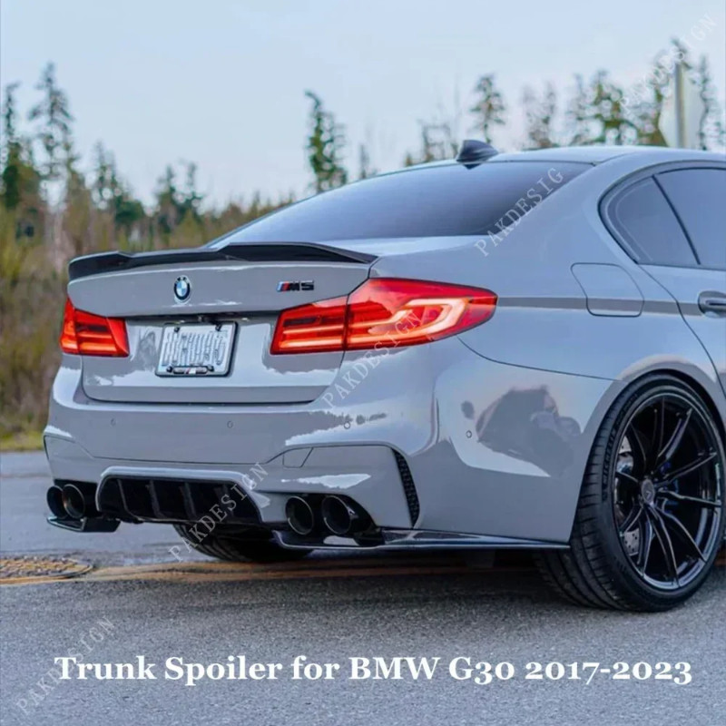Trunk Spoiler For BMW 5 Series G30 F90 M5 520i 530i 540i M550i M550d Rear Spoiler Tail Wing Bodykit