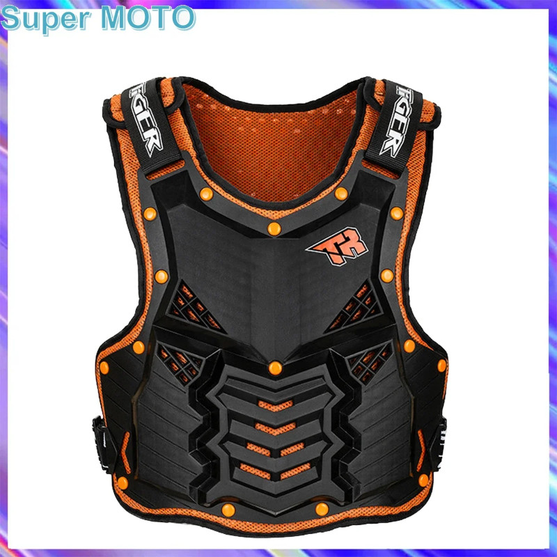 Rally Motorcycle Armor Vest Chest Back Body Armor Vest Motocross Protective Gears Vest Motorcycle J