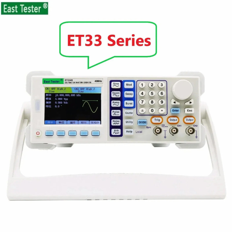 East Tester ET3315/3325/3340/3360 Function Arbitrary Waveform Function-Generators 200MS/s 25-60MHz