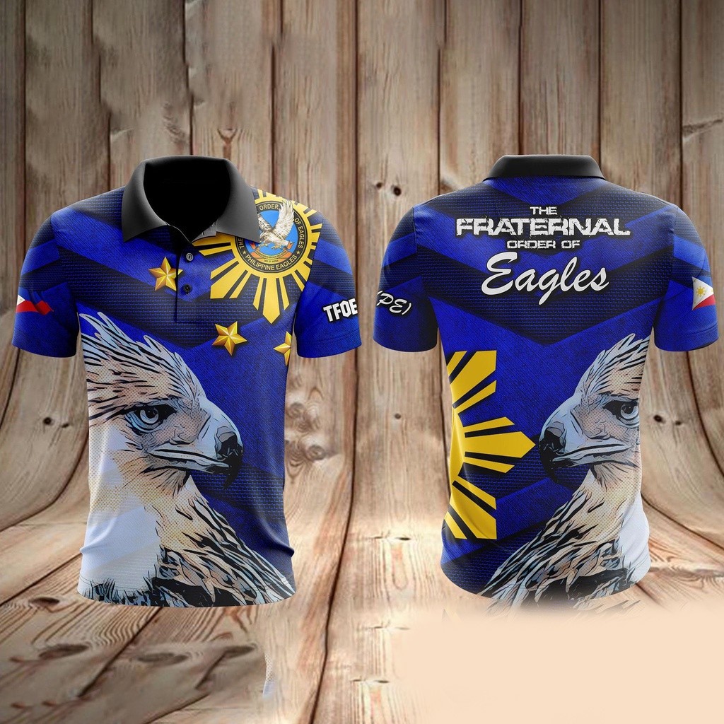 เสื้อโปโล Eagles เสื้อโปโล Freother Eagles สําหรับผู้ชาย Full Sublimation