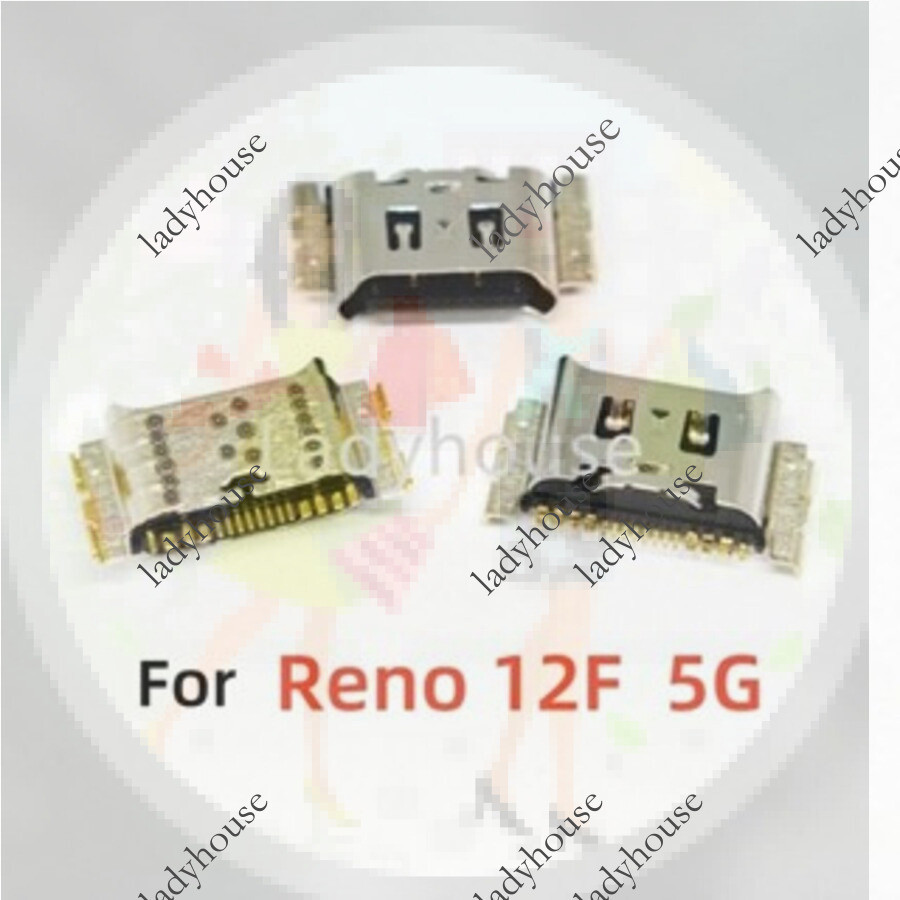 1-5PCS สําหรับ OPPO Reno 12 F 5G USB ชาร์จ Pin พอร์ต Dock ปลั๊ก Charger Connector ซ็อกเก็ตอะไหล่ซ่อม CPH2637