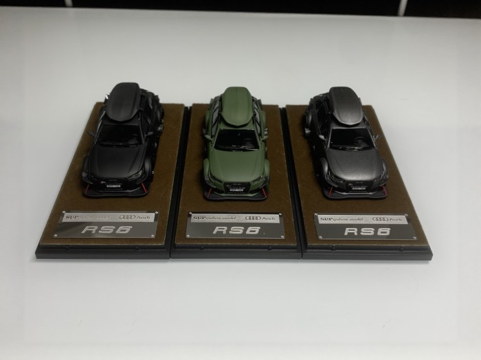 คลังสินค้าพร้อม-จุดเริ่มต้น 1/64 Audi Audi RS6 C7 Watt Tank Touring Vehicle DTM Wide Body Modified R