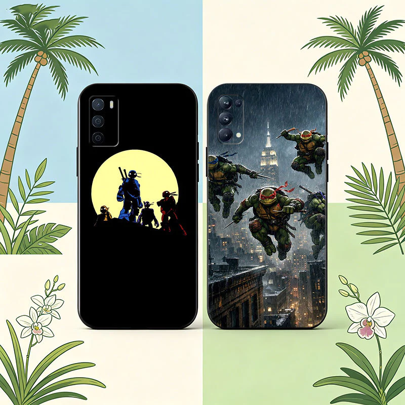 เคส TPU ลายเต่านินจา สำหรับ OPPO F5 A73 F7 F9 F11 F17 F25 F19 Pro Plus A7X A9 A74 F27 thumbnail 9