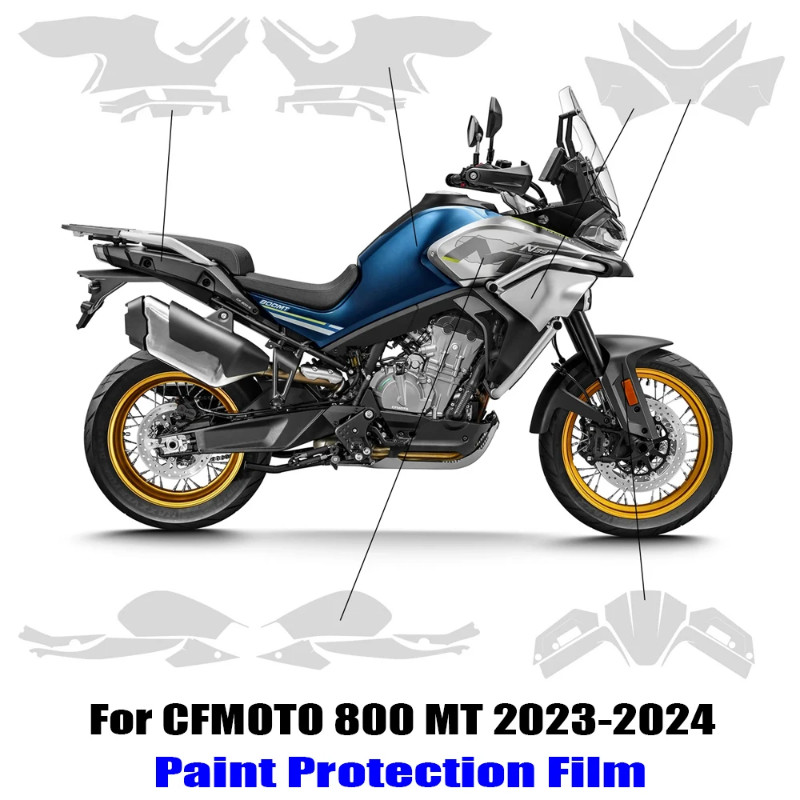 For CFMOTO 800MT 800 MT800 2023-2024 Accessories Paint Protection Film Body Protection Sticker Comp