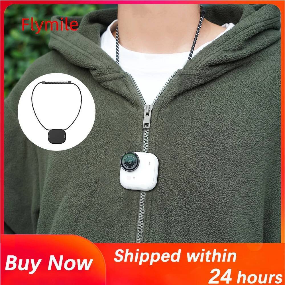 Flymile เชือกเส้นเล็กแม่เหล็กสําหรับ Insta360 GO Ultra,Magnetic Pendant Lanyard/คอ Mount, Pivot Stan