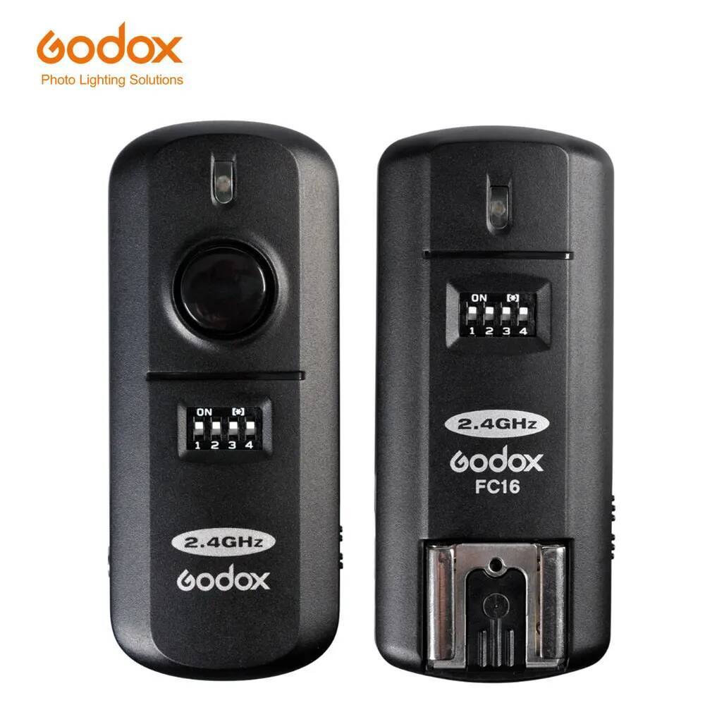 Godox 2.4GHz 16 ช่องไร้สาย Remote Flash Studio Strobe Trigger & Receiver ชัตเตอร์สําหรับ Canon 5D 6D