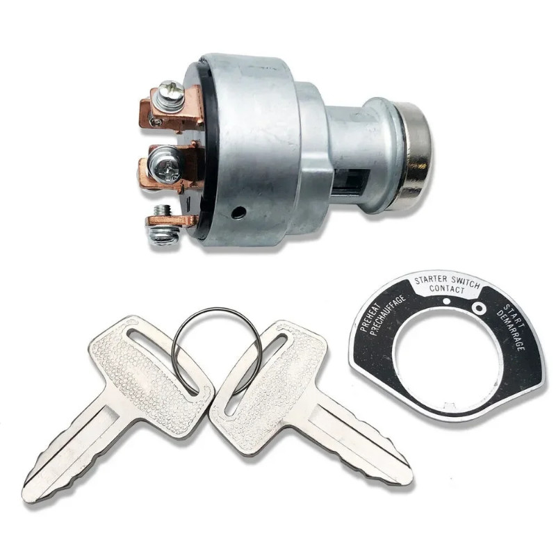 BAOLUN    Ignition Switch with 2key 66706-551201E013-63590 For Kubota Engine D600 D850 D950 D905 D1