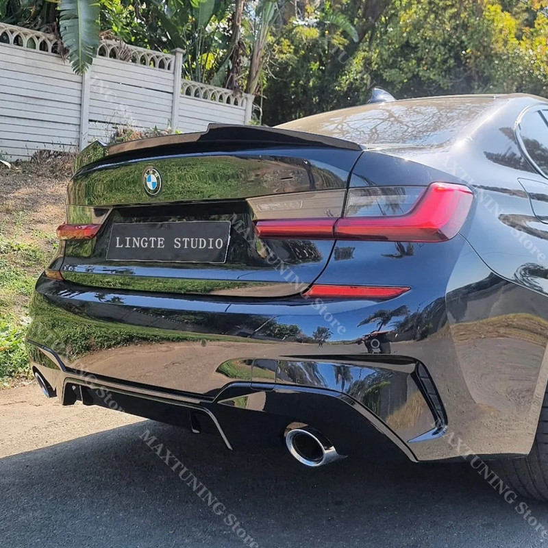 M3 M4 Style Rear Trunk Spoiler Wing Tuning For BMW 3 Series G20 320i 325i 330i M340i M340d 2019-202