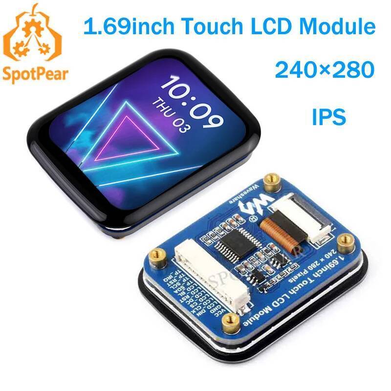 1.69 นิ้วจอแสดงผล LCD TouchScreen 240280 ST7789 สําหรับ Raspberry Pi /ESP32S3 /Pico /STM32