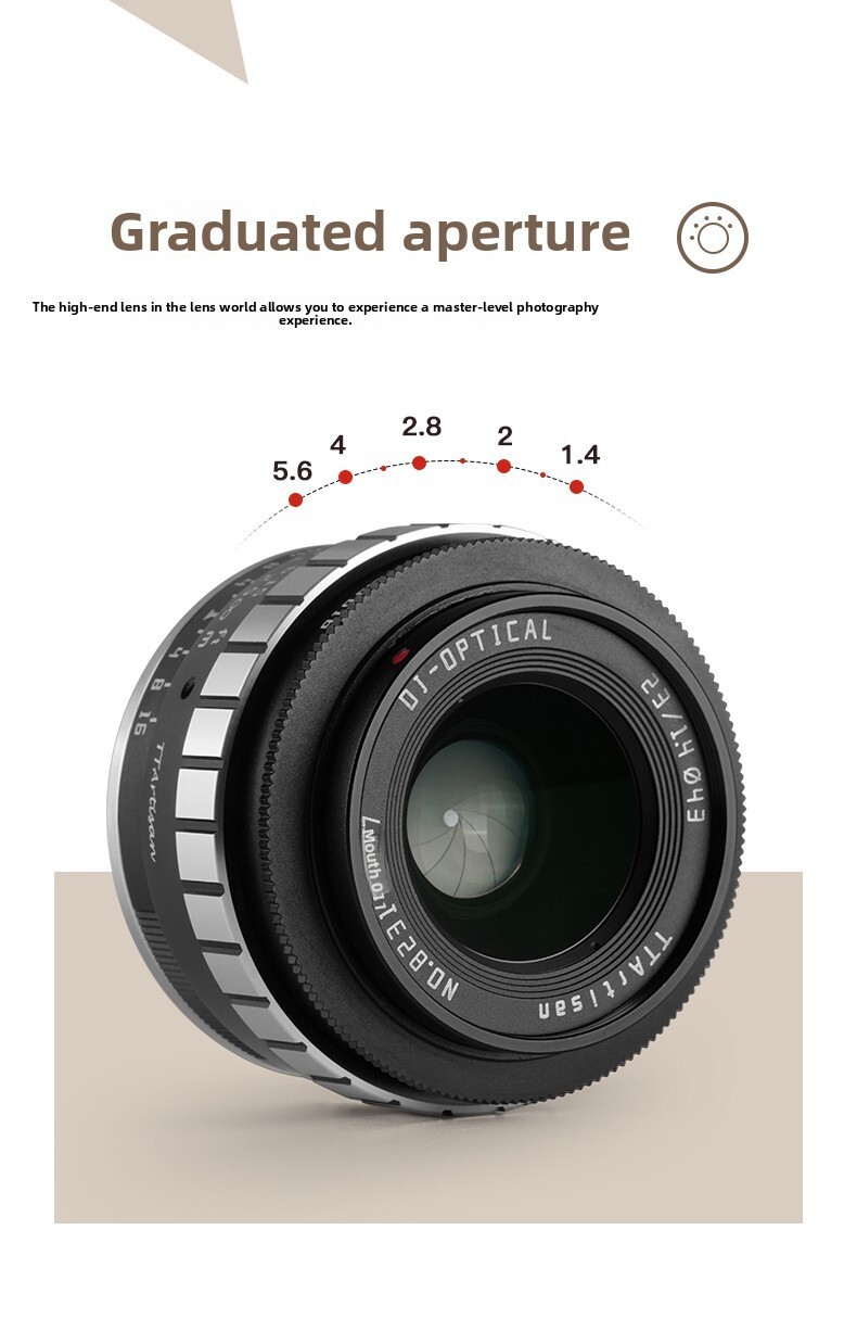 thing Mingjiang Optical 23mm f1.4 Prime Lens เข้ากันได้กับ Nikon Z Sony E Canon Small Lens Panasonic
