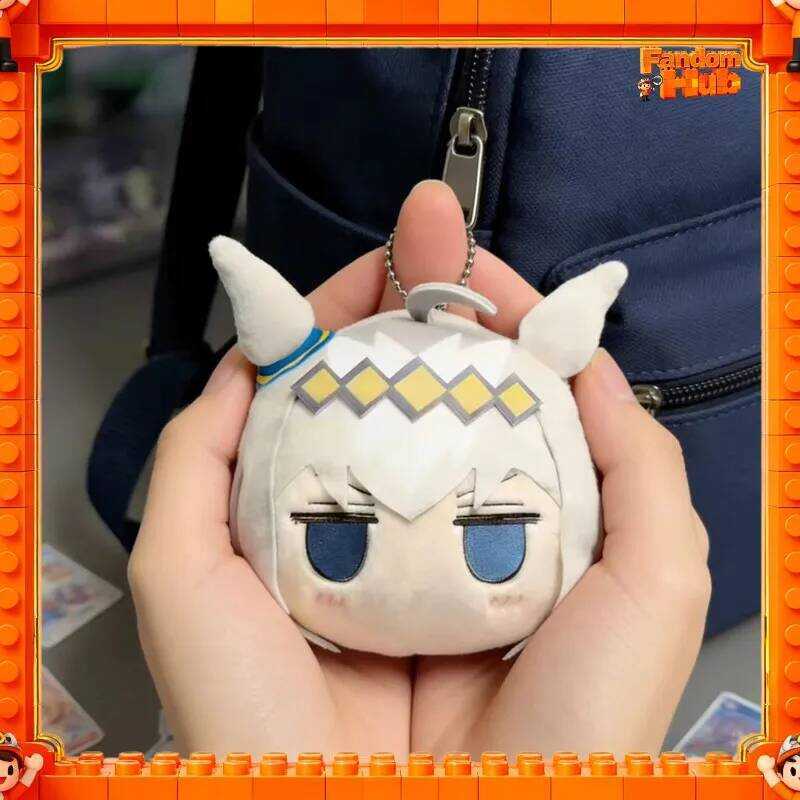 C Uma Musume Pretty Derby Oguri Cap Plush Keychain Cute Q Version Round Soft Doll Stress Relief Pen
