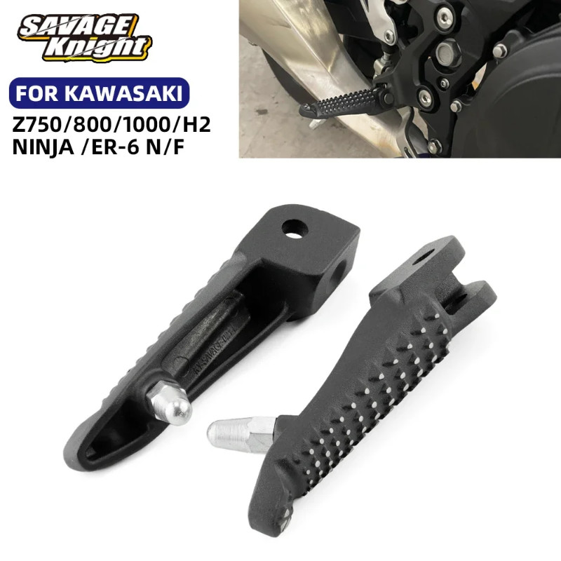 Front Footrest Foot Peg For KAWASAKI Z250 Z450 ER250 ER450 NINJA ZX10R RR ZX4R ZX25R EX 250 450 Mot