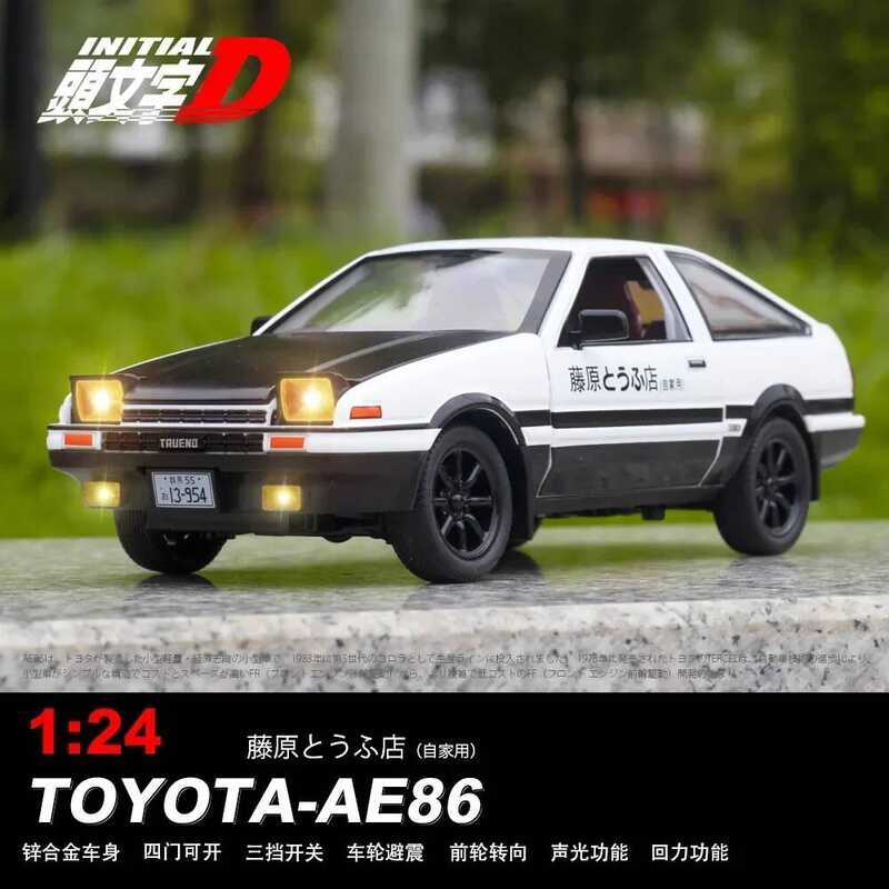 C 1:24 Toyota Ae86 Sports Car High Simulation Diecast Car Metal Alloy Model Car Children's Toys Col