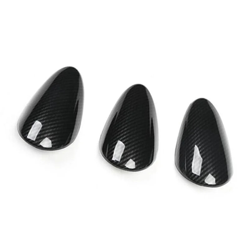 Car Center Console Air Vent Trim Carbon Fiber Pattern Center Console Instrument Panel Cover For Nis