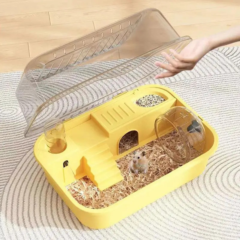 Hamster Cage Golden Bear Cage Large Space Acrylic Hamster Cage With Luxury Pet Supplies