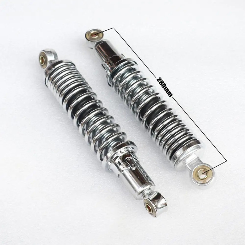 Motorcycle 280mm Chrome Shocks for honda Monkey bike Z50 Z50J Z 50 50CC pit bike