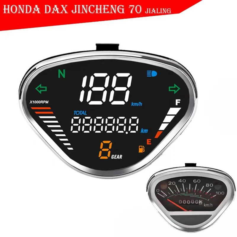 For Honda DAX 70 CT50 CT70 Jialing70 Motorcycle METER DIGITAL Odometer LED Instrument Assembly Adju
