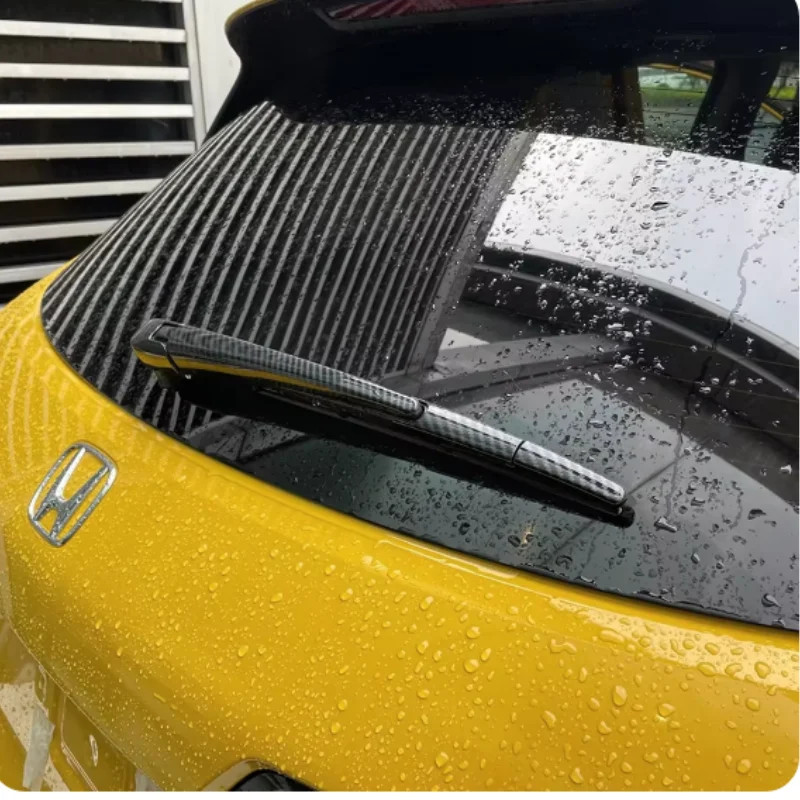 Carbon Fiber Rear Windscreen Wiper Cover Molding Accessories For Honda ZR-V ZRV 2022-2024