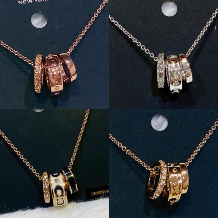 AD(สด-ผ่อน) สร้อยคอ C9446 CI905 Signature Enamel Necklace