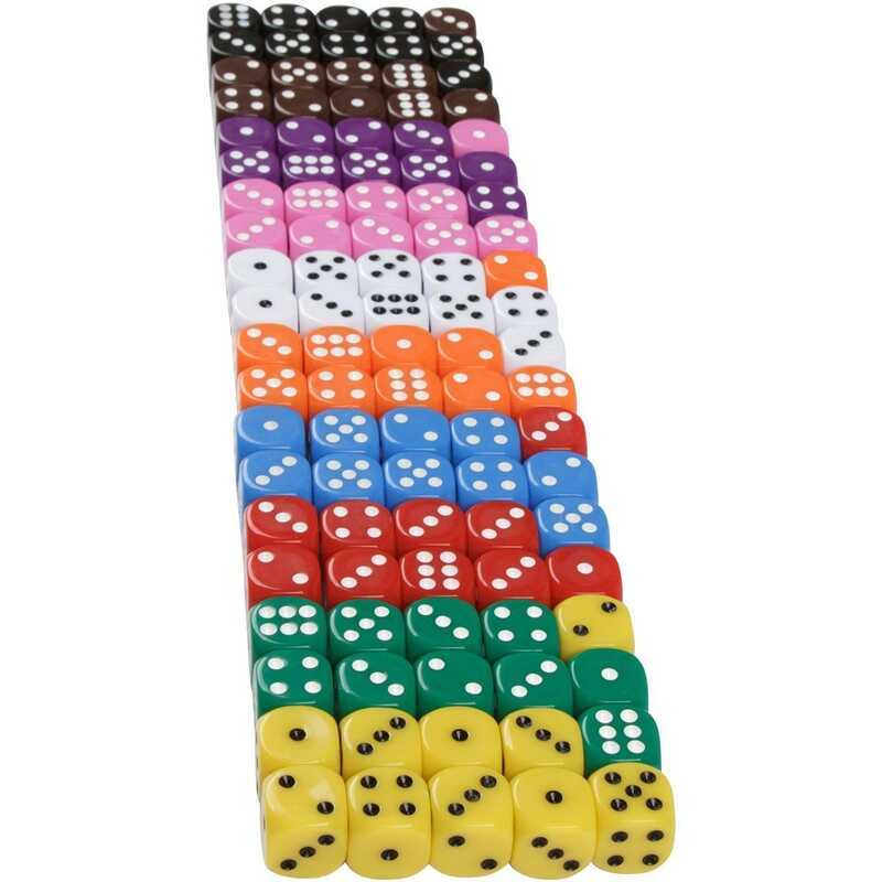 16MM Round Corner Small One สีทึบลูกเต๋า/เบอร์ 16 ผลิต Amazon Hot Dice/สามารถบรรจุตามความต้องการได้