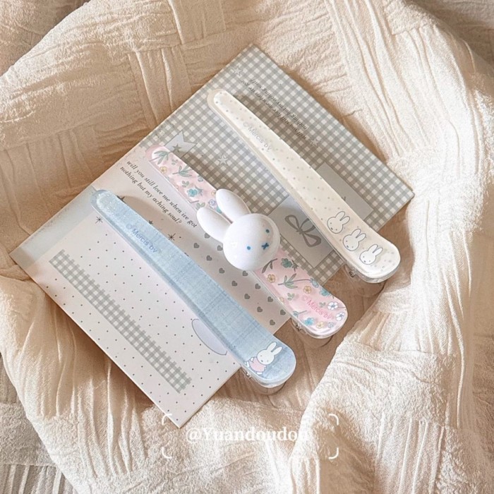 เกาหลีเกาหลี miffy miffy กระต่ายการ์ตูน Duckbill สาวด้านข้างตรงน่ารักหวาน Hairpin อุปกรณ์เสริมผม All-Match Bangs