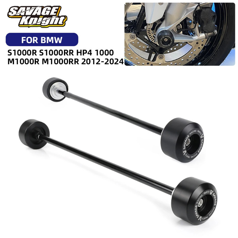2024 S1000RR M1000RR Front Rear Fork Axle Wheel Crash Slider For BMW S1000R M1000R HP4 1000 2009-20