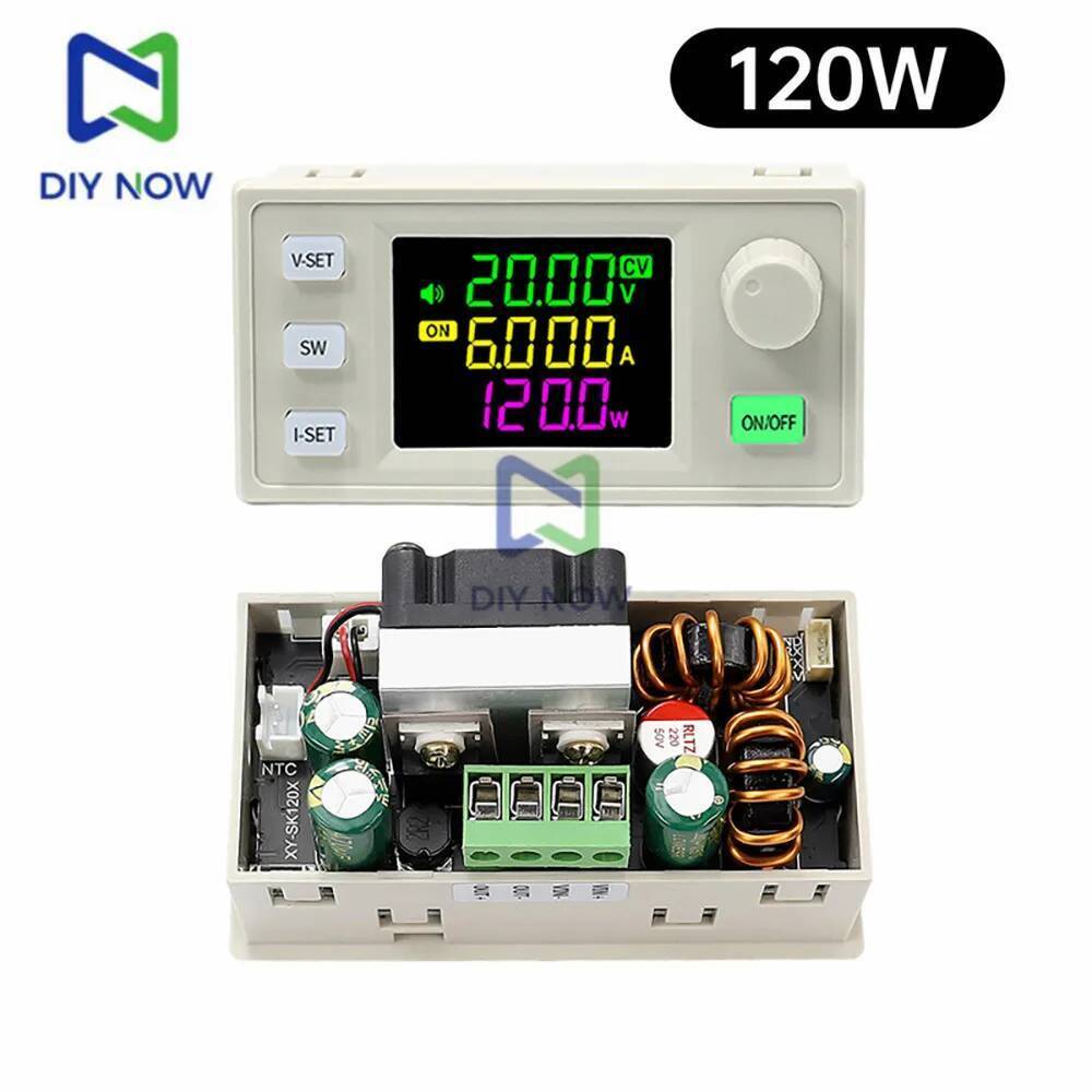 Sk60X Sk120X Sk120 Cnc Dc ปรับ Buck-Boost โมดูลห้องปฏิบัติการแหล่งจ่ายไฟแรงดันคงที่โมดูลชาร์จพลังงาน