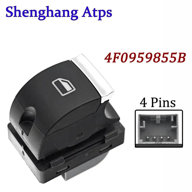 Front Passenger Window Control Switch Button Single Switch 4F0959855B 4F0 959 855 B For Audi A3 8P